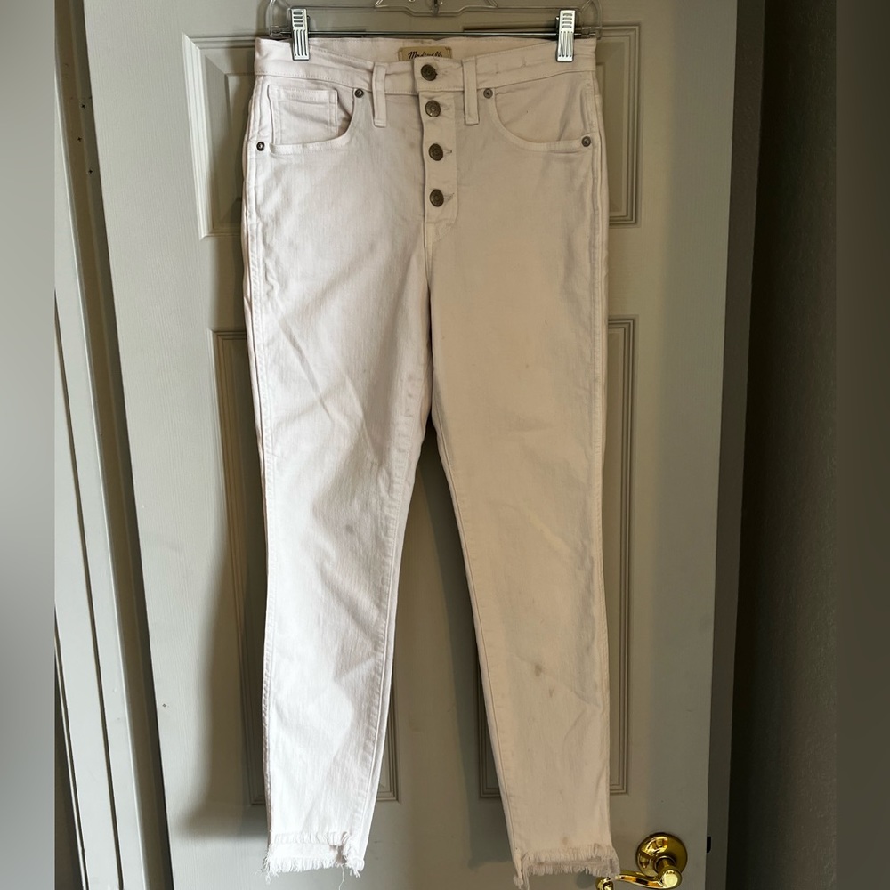 White madewell jeans